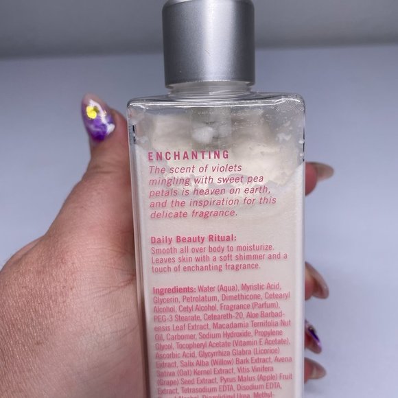 Bath & Body Works Sweet Pea Shimmer Lotion 6.7 oz Shea Rare Discontinued Retired - Picture 5 of 6